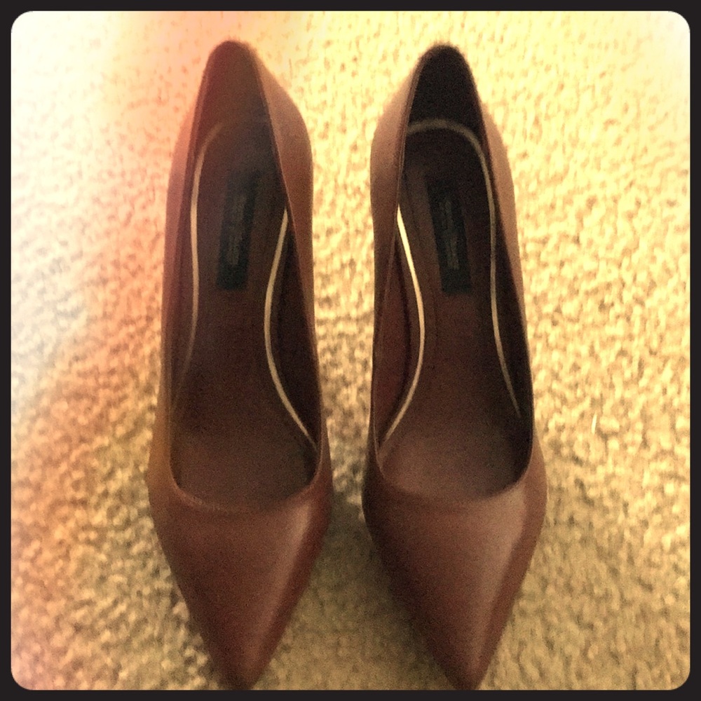 Brown high heels White House Black Market